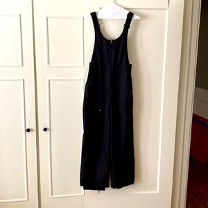 Womens ski bib, black size M (8-10)